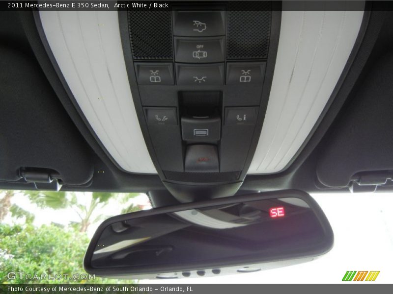 Arctic White / Black 2011 Mercedes-Benz E 350 Sedan