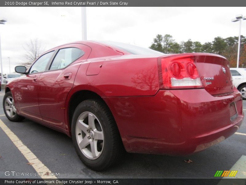 Inferno Red Crystal Pearl / Dark Slate Gray 2010 Dodge Charger SE