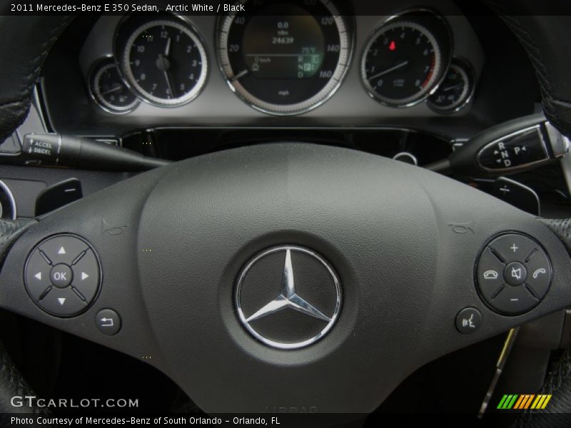 Arctic White / Black 2011 Mercedes-Benz E 350 Sedan