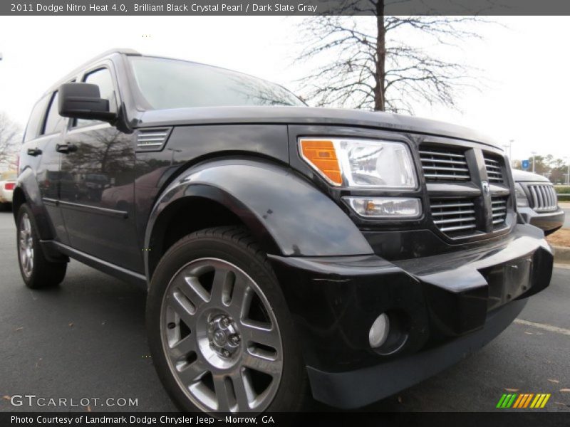Brilliant Black Crystal Pearl / Dark Slate Gray 2011 Dodge Nitro Heat 4.0