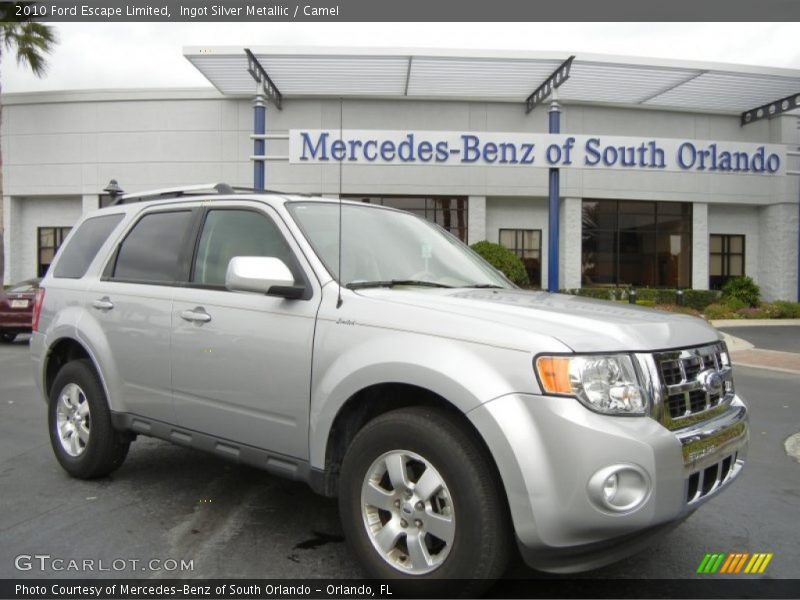 Ingot Silver Metallic / Camel 2010 Ford Escape Limited