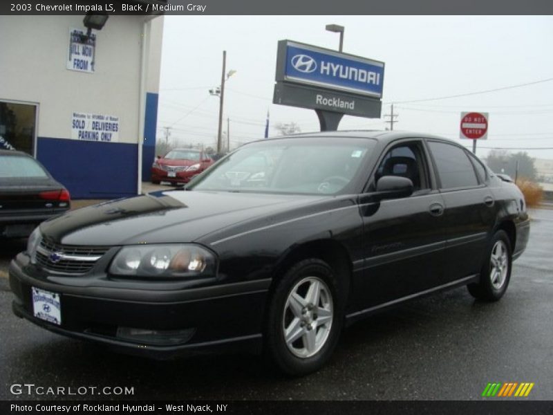 Black / Medium Gray 2003 Chevrolet Impala LS