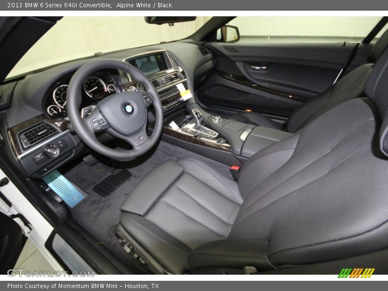  2013 6 Series 640i Convertible Black Interior