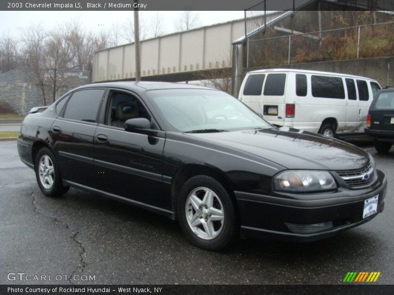 Black / Medium Gray 2003 Chevrolet Impala LS