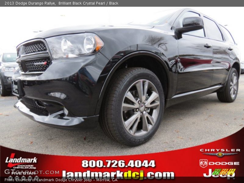 Brilliant Black Crystal Pearl / Black 2013 Dodge Durango Rallye