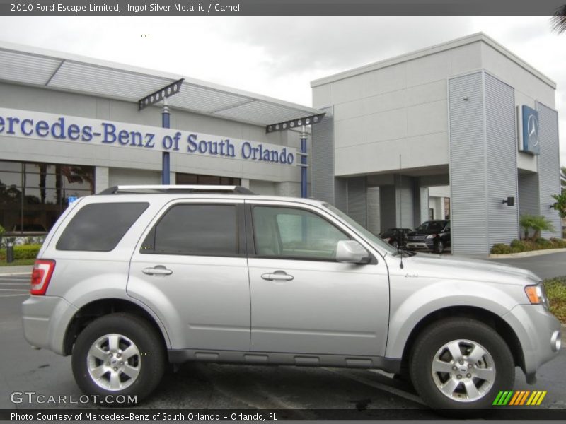 Ingot Silver Metallic / Camel 2010 Ford Escape Limited