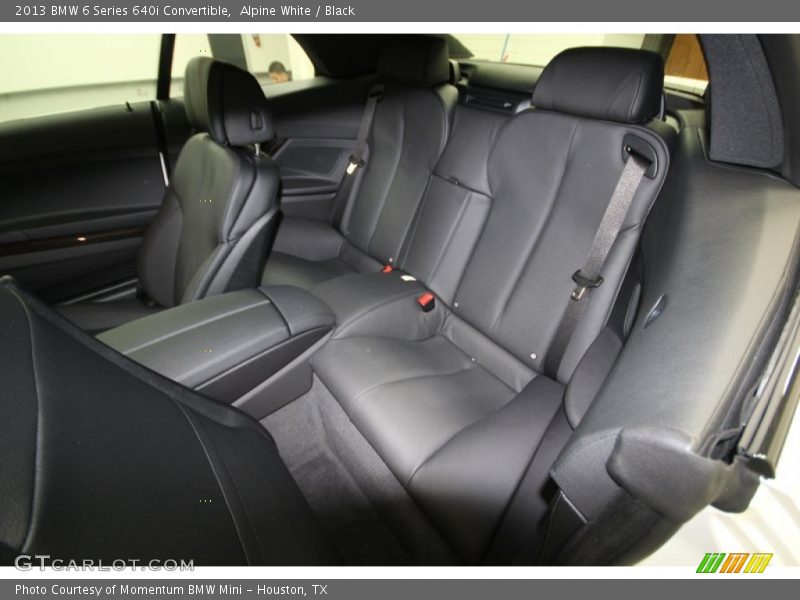 Rear Seat of 2013 6 Series 640i Convertible