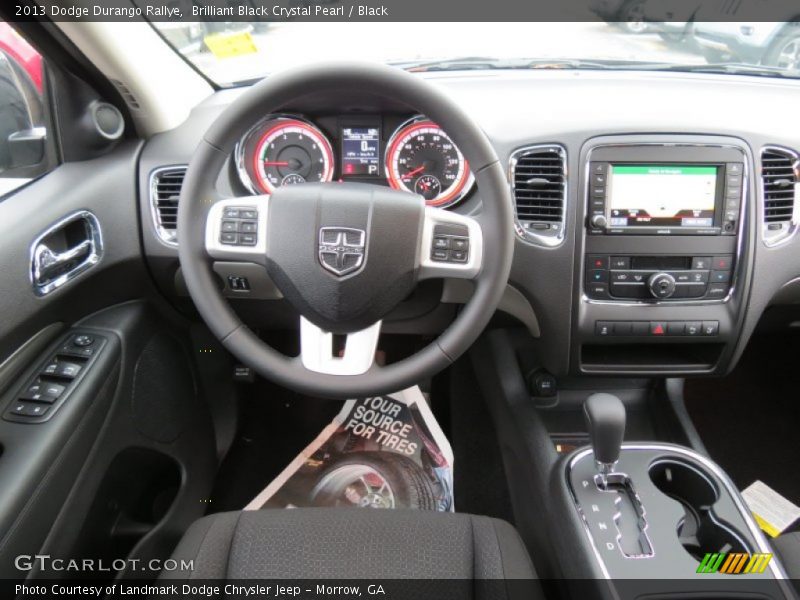 Brilliant Black Crystal Pearl / Black 2013 Dodge Durango Rallye