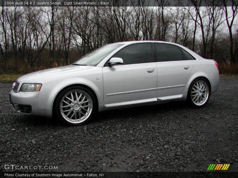 Light Silver Metallic / Black 2004 Audi S4 4.2 quattro Sedan