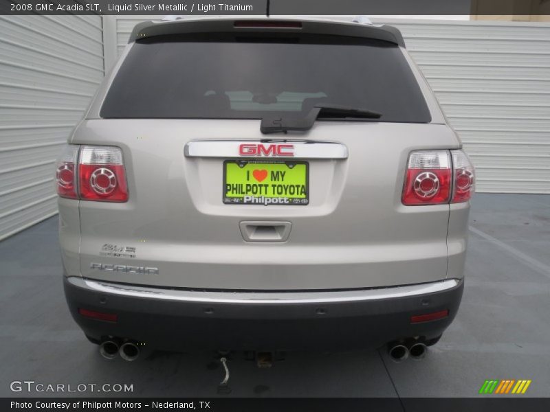 Liquid Silver Metallic / Light Titanium 2008 GMC Acadia SLT