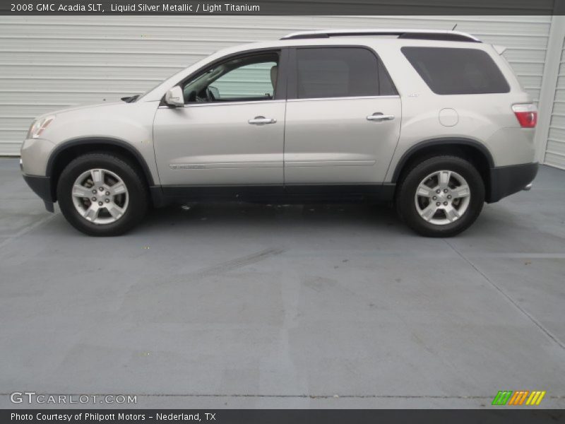 Liquid Silver Metallic / Light Titanium 2008 GMC Acadia SLT