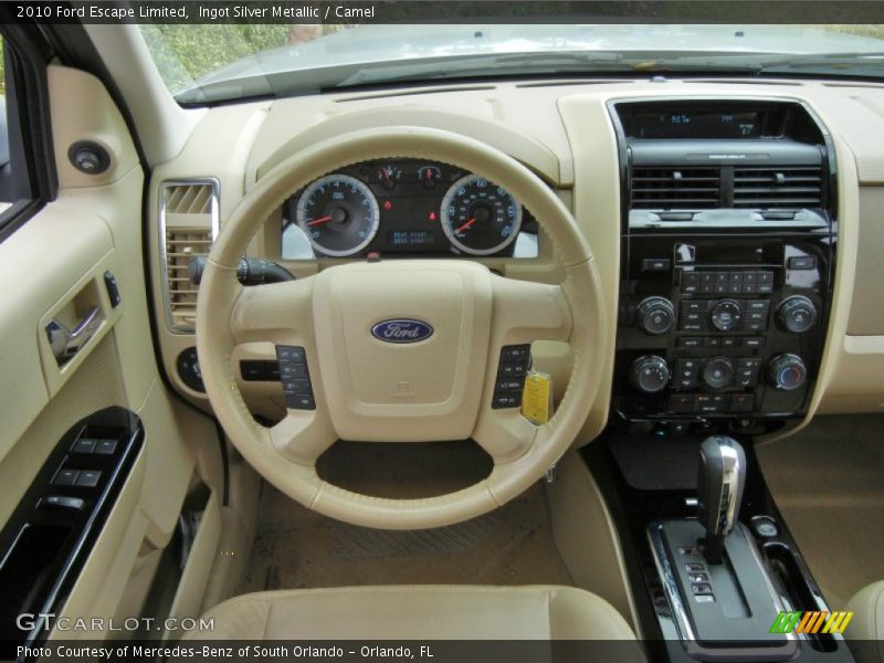 Ingot Silver Metallic / Camel 2010 Ford Escape Limited