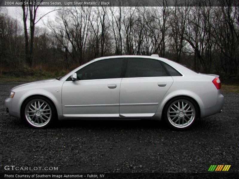 Light Silver Metallic / Black 2004 Audi S4 4.2 quattro Sedan