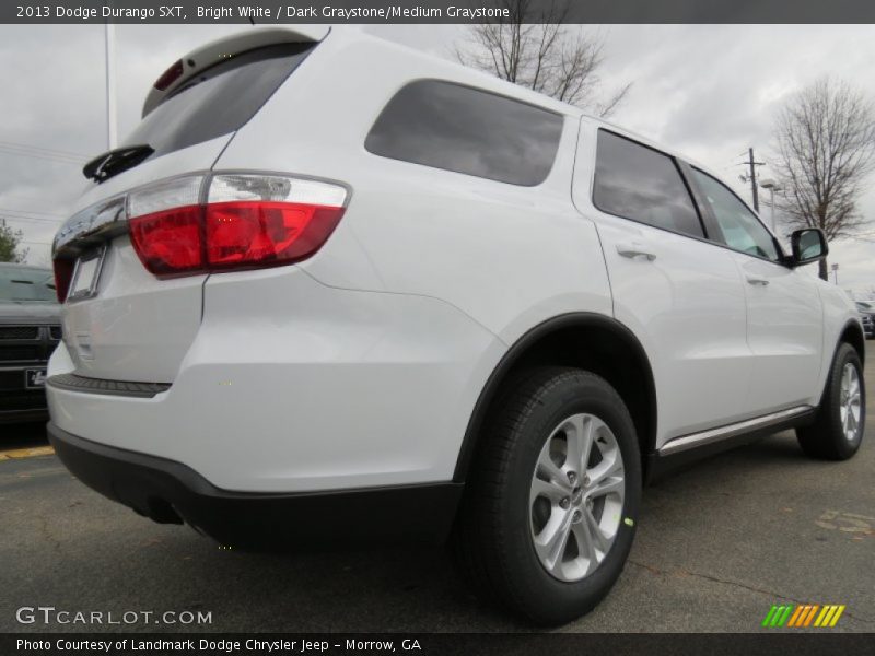 Bright White / Dark Graystone/Medium Graystone 2013 Dodge Durango SXT