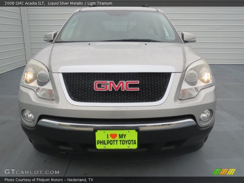 Liquid Silver Metallic / Light Titanium 2008 GMC Acadia SLT