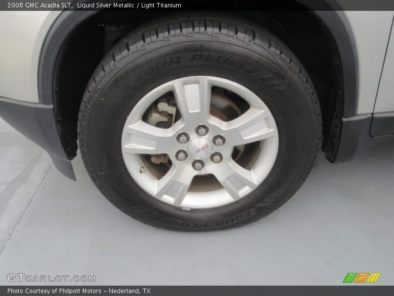 Liquid Silver Metallic / Light Titanium 2008 GMC Acadia SLT