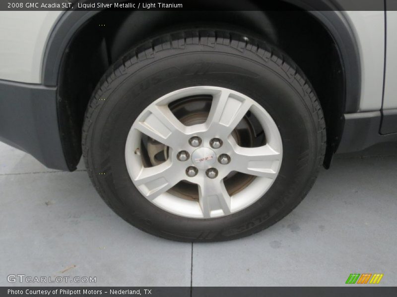 Liquid Silver Metallic / Light Titanium 2008 GMC Acadia SLT