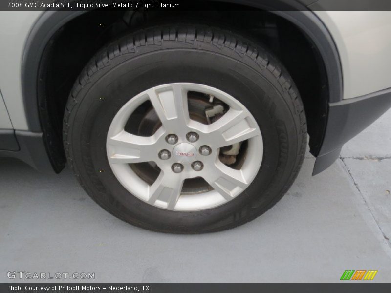 Liquid Silver Metallic / Light Titanium 2008 GMC Acadia SLT