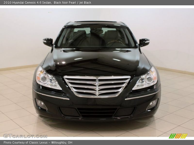 Black Noir Pearl / Jet Black 2010 Hyundai Genesis 4.6 Sedan