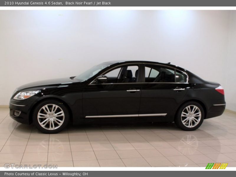 Black Noir Pearl / Jet Black 2010 Hyundai Genesis 4.6 Sedan