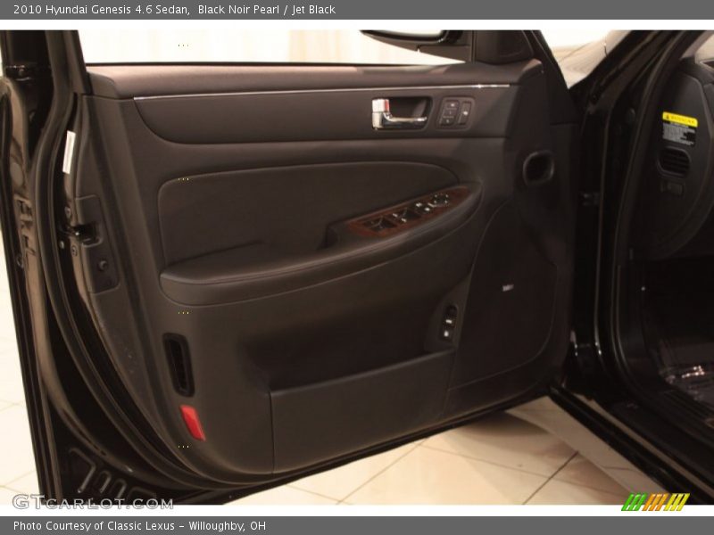 Black Noir Pearl / Jet Black 2010 Hyundai Genesis 4.6 Sedan