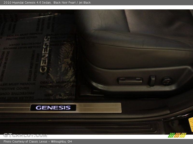 Black Noir Pearl / Jet Black 2010 Hyundai Genesis 4.6 Sedan