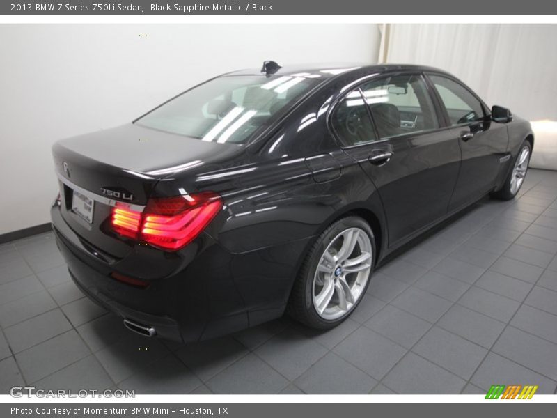 Black Sapphire Metallic / Black 2013 BMW 7 Series 750Li Sedan