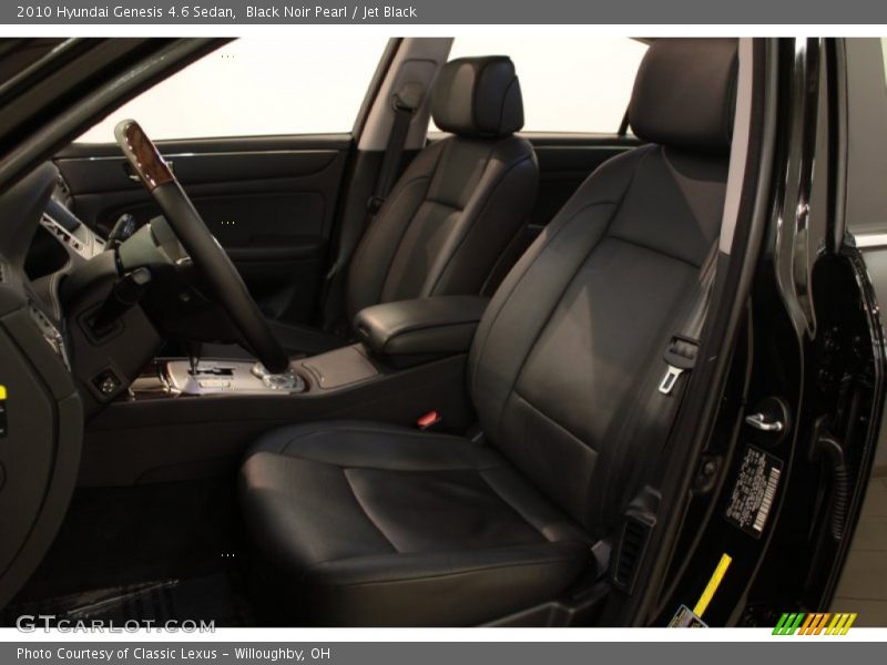 Black Noir Pearl / Jet Black 2010 Hyundai Genesis 4.6 Sedan