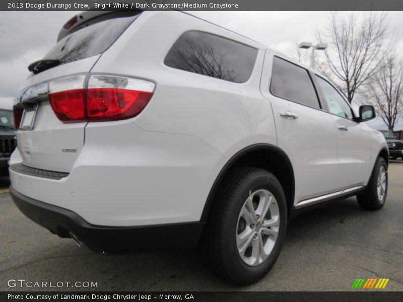 Bright White / Dark Graystone/Medium Graystone 2013 Dodge Durango Crew