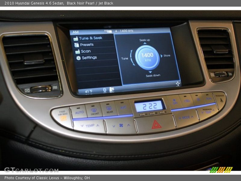 Black Noir Pearl / Jet Black 2010 Hyundai Genesis 4.6 Sedan