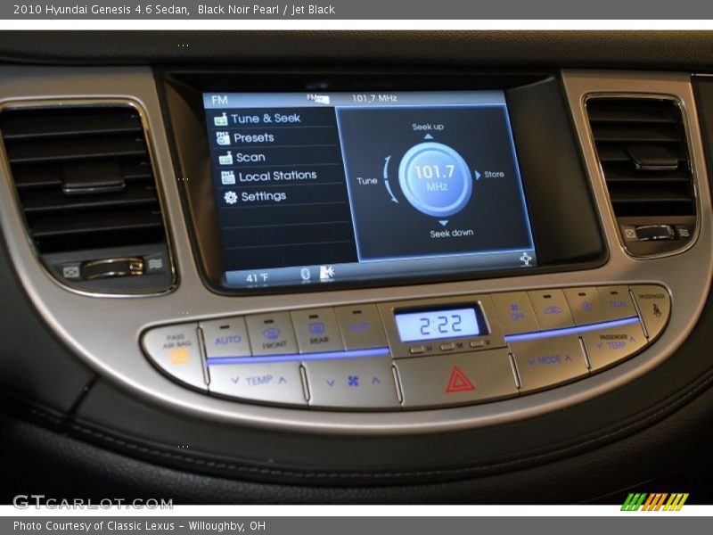 Black Noir Pearl / Jet Black 2010 Hyundai Genesis 4.6 Sedan