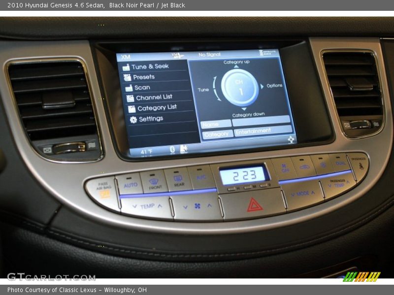 Black Noir Pearl / Jet Black 2010 Hyundai Genesis 4.6 Sedan