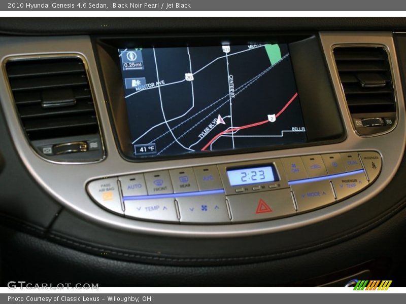 Black Noir Pearl / Jet Black 2010 Hyundai Genesis 4.6 Sedan
