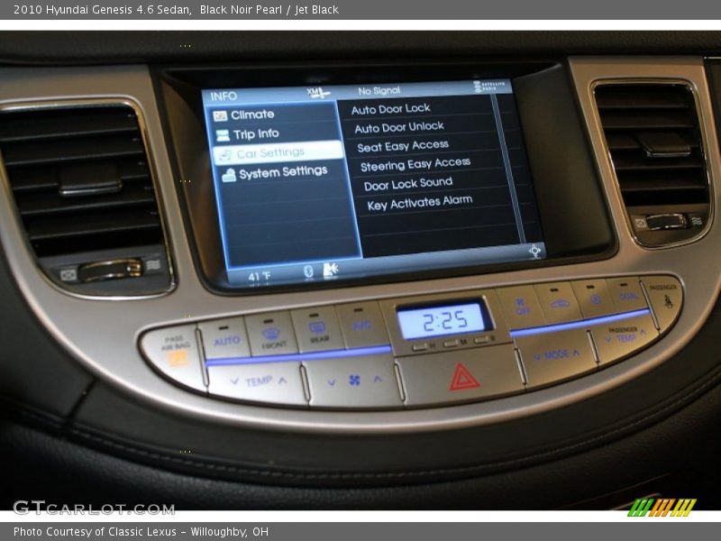 Black Noir Pearl / Jet Black 2010 Hyundai Genesis 4.6 Sedan