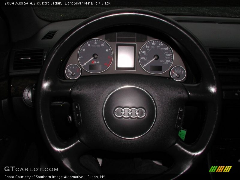 Light Silver Metallic / Black 2004 Audi S4 4.2 quattro Sedan