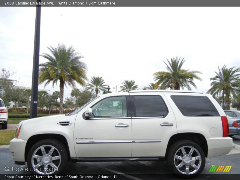 White Diamond / Light Cashmere 2008 Cadillac Escalade AWD