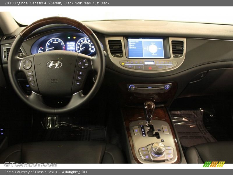 Black Noir Pearl / Jet Black 2010 Hyundai Genesis 4.6 Sedan