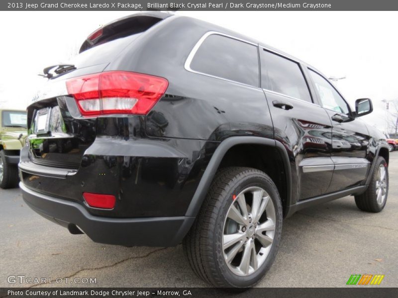 Brilliant Black Crystal Pearl / Dark Graystone/Medium Graystone 2013 Jeep Grand Cherokee Laredo X Package