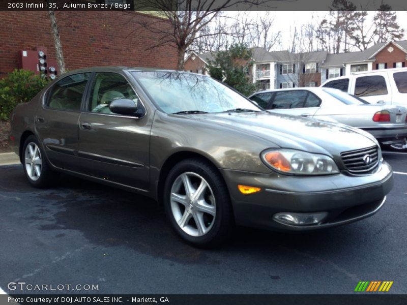 Autumn Bronze / Beige 2003 Infiniti I 35