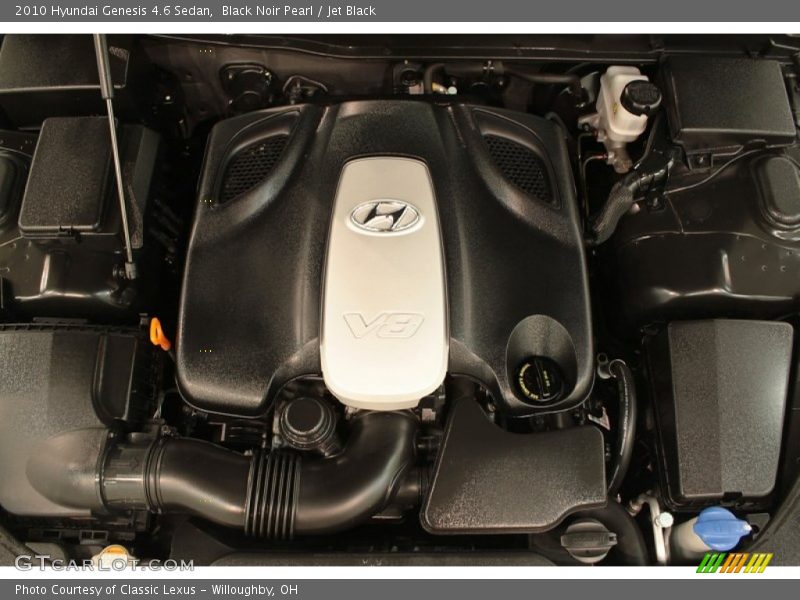 Black Noir Pearl / Jet Black 2010 Hyundai Genesis 4.6 Sedan
