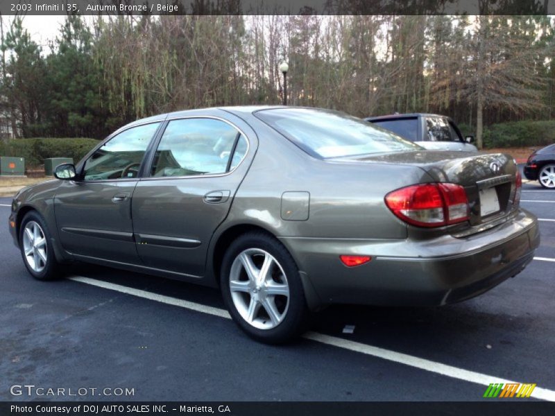 Autumn Bronze / Beige 2003 Infiniti I 35