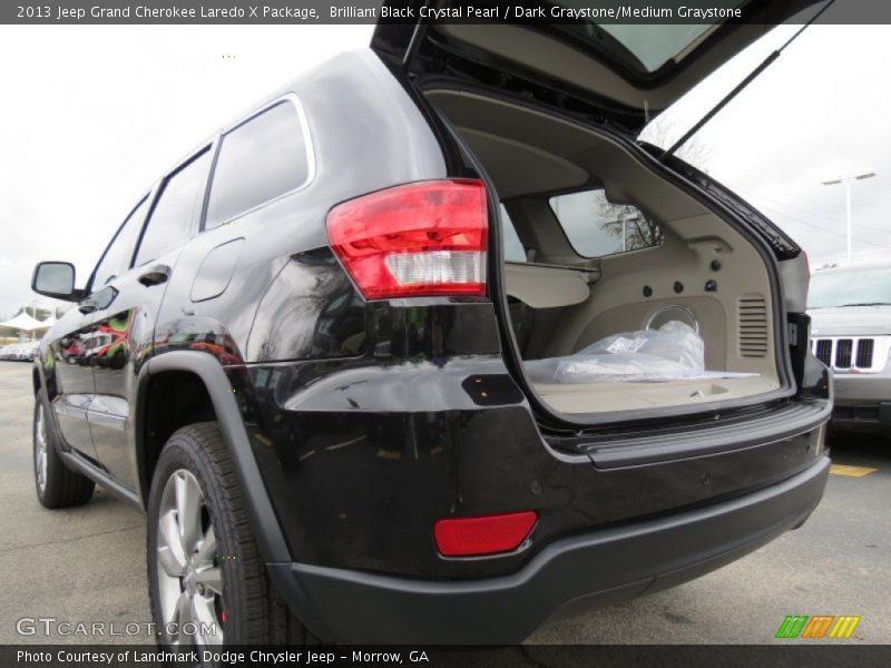 Brilliant Black Crystal Pearl / Dark Graystone/Medium Graystone 2013 Jeep Grand Cherokee Laredo X Package