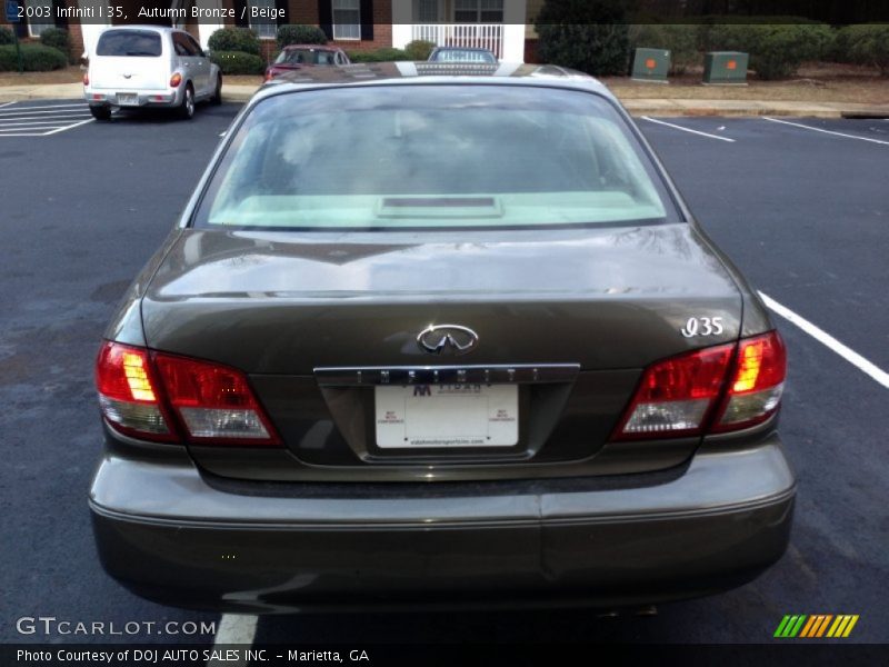 Autumn Bronze / Beige 2003 Infiniti I 35