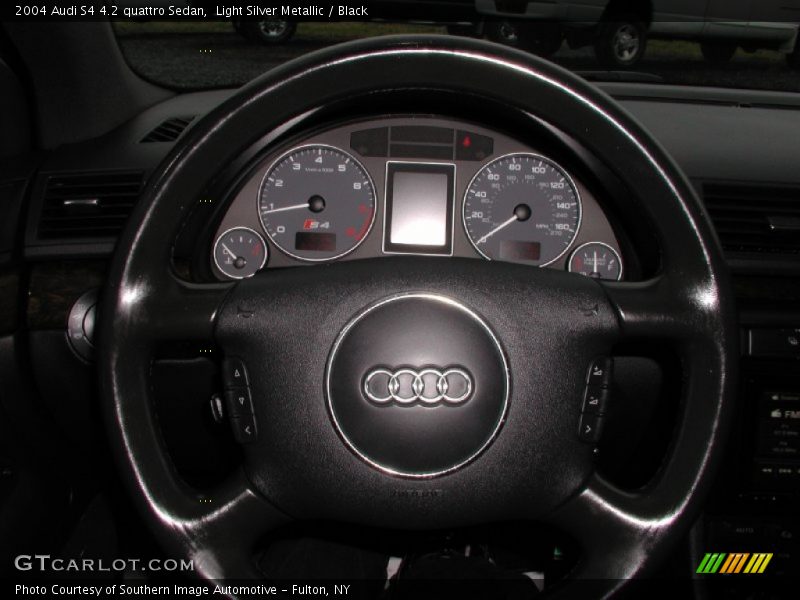 Light Silver Metallic / Black 2004 Audi S4 4.2 quattro Sedan