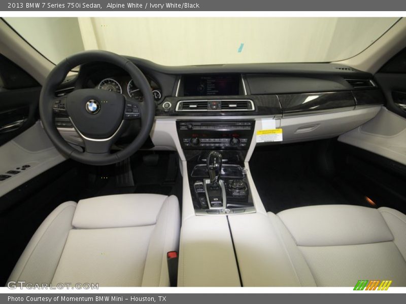 Alpine White / Ivory White/Black 2013 BMW 7 Series 750i Sedan