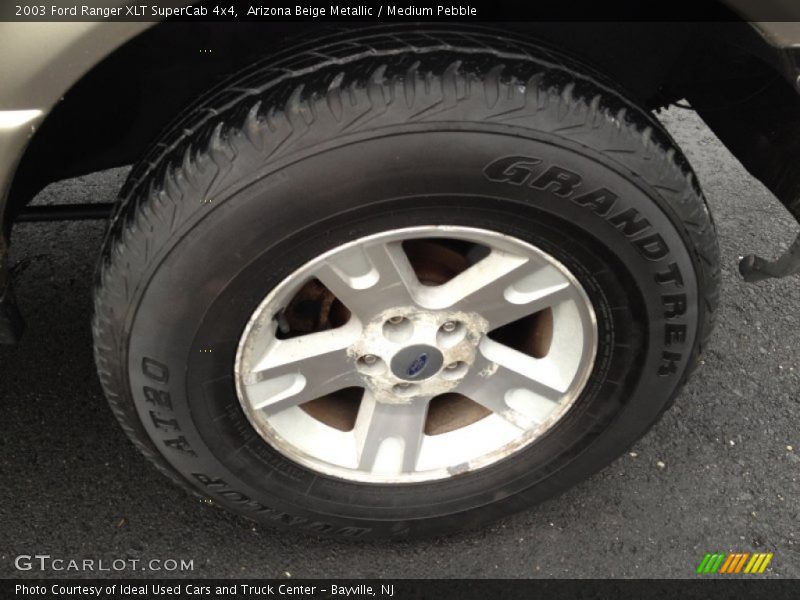 Arizona Beige Metallic / Medium Pebble 2003 Ford Ranger XLT SuperCab 4x4