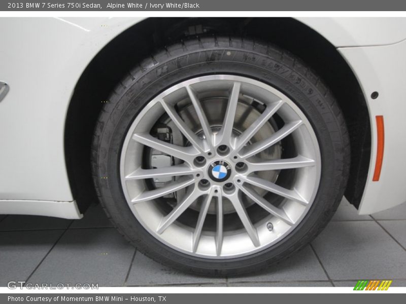 Alpine White / Ivory White/Black 2013 BMW 7 Series 750i Sedan
