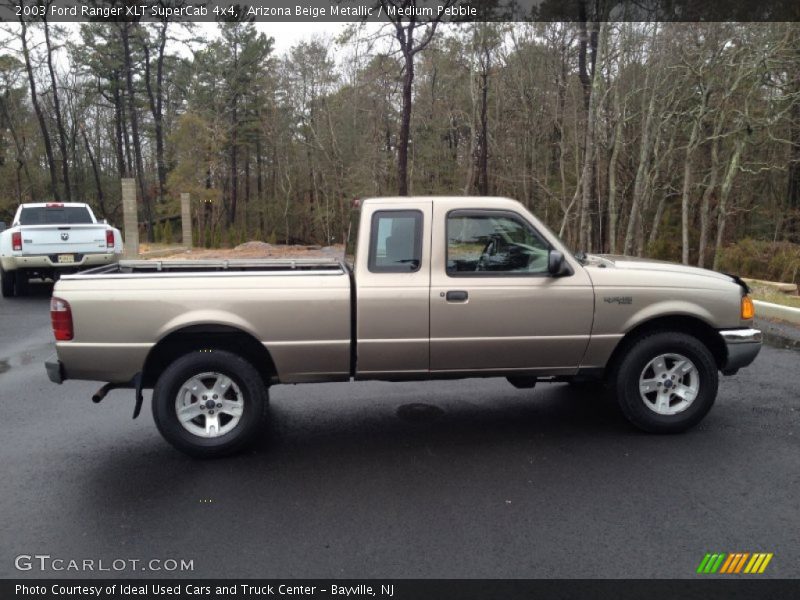Arizona Beige Metallic / Medium Pebble 2003 Ford Ranger XLT SuperCab 4x4