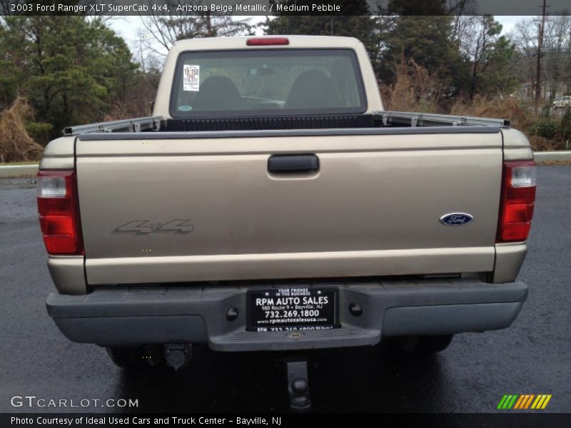 Arizona Beige Metallic / Medium Pebble 2003 Ford Ranger XLT SuperCab 4x4