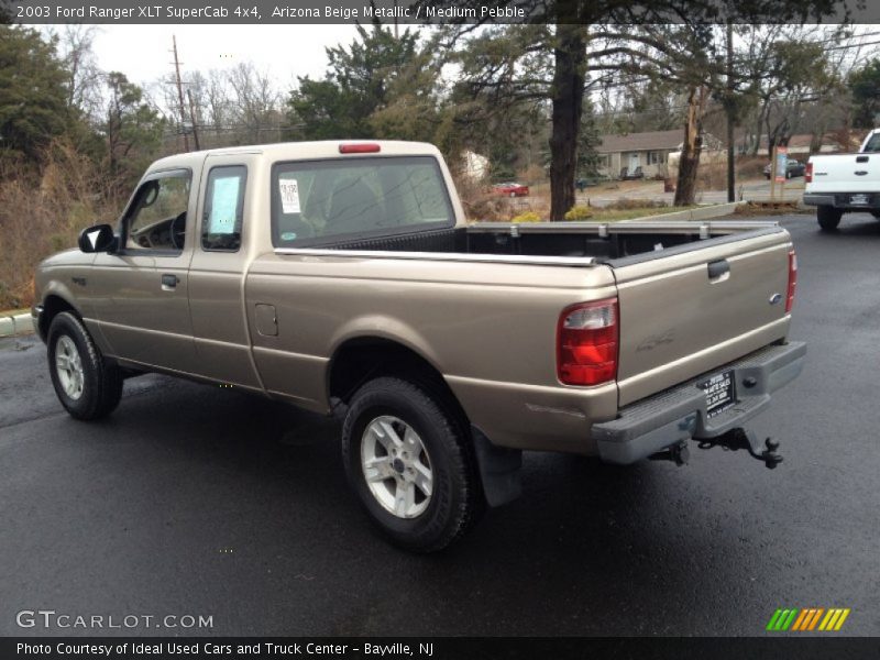 Arizona Beige Metallic / Medium Pebble 2003 Ford Ranger XLT SuperCab 4x4